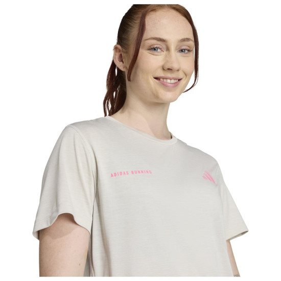 Adidas Γυναικεία κοντομάνικη μπλούζα Own the Run Melange Tee Adidas Γυναικεία κοντομάνικη μπλούζα Own the Run Melange Tee